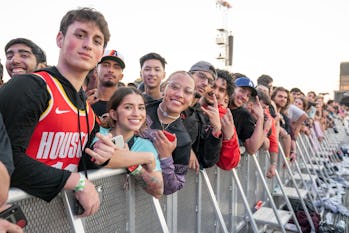 HOUSTON, TEXAS - NOVEMBER 05: Fans during 2021 Astroworld Festival at NRG Park on November 05, 2021 ...