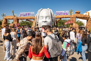 HOUSTON, TEXAS - NOVEMBER 05: Fans during 2021 Astroworld Festival at NRG Park on November 05, 2021 ...