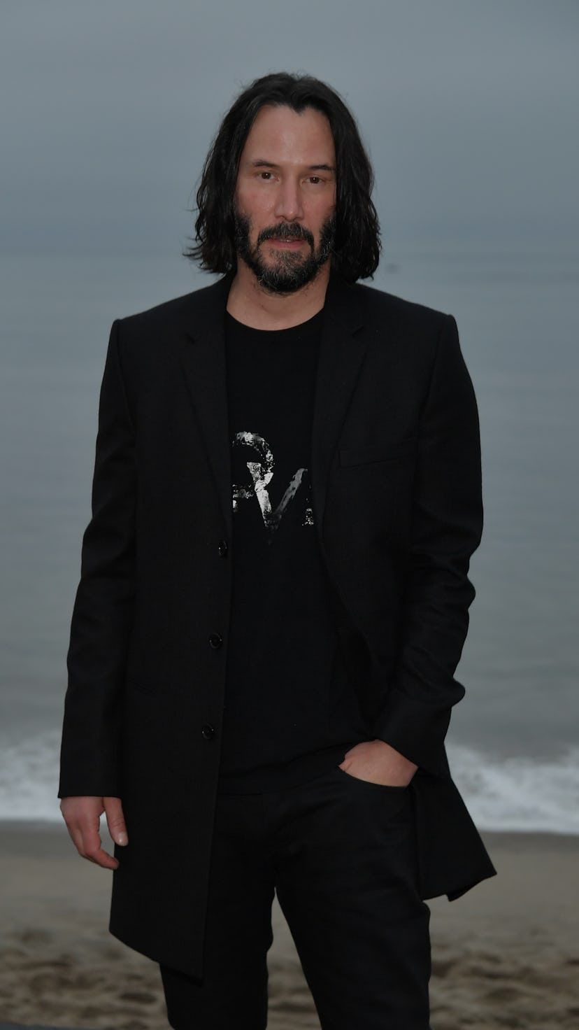 MALIBU, CALIFORNIA - JUNE 06: Keanu Reeves attends the Saint Laurent Mens Spring Summer 20 Show Phot...