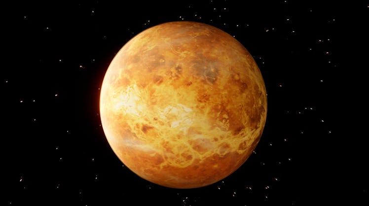 Illustration of Venus post-retrograde on Jan. 29, 2022.