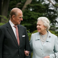 Elizabeth and Philip in Broadlands.