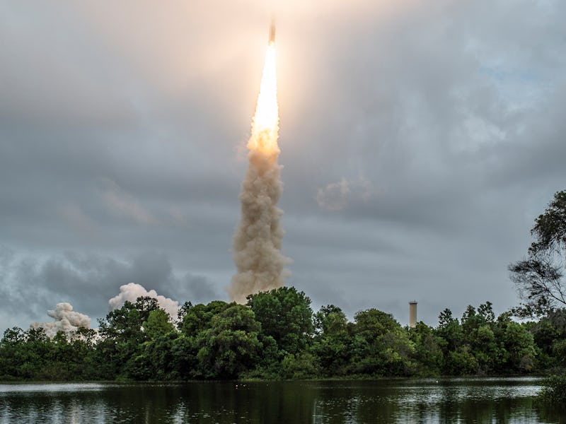 KOUROU, FRENCH GUIANA - DECEMBER 25: In this handout image provided by the U.S. National Aeronatics...