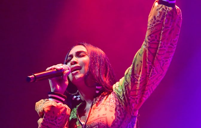 LOS ANGELES, CALIFORNIA - NOVEMBER 15: Queen Naija performs at the Novo on November 15, 2021 in Los ...