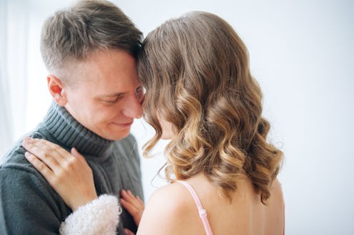 couple being affectionate to each other