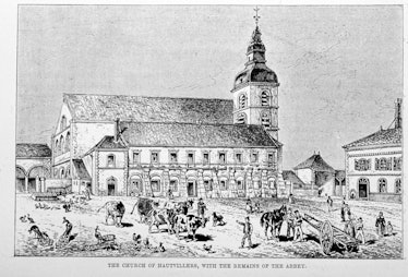 Abbaye Saint-Pierre d'Hautvillers, lieu de résidence de Dom Pérignon, dans la Marne, France. (Photo ...