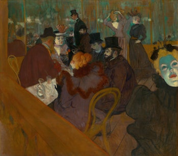 At the Moulin Rouge, 1892/95. Artist Henri de Toulouse-Lautrec. (Photo by by Heritage Art/Heritage I...