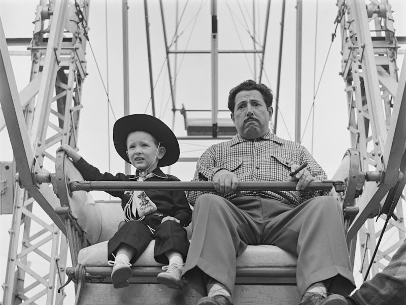 American actor, comedian and singer Harold 'Hal' Peary (1908-  1985) with his son Harold (later Page...