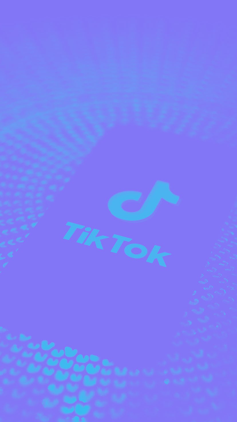 TikTok logo is seen displayed on a phone screen in this illustration photo taken on October 3, 2020....