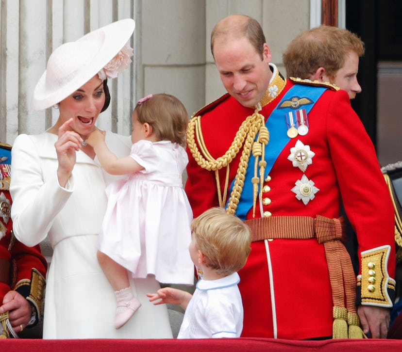 Kate Middleton watches Princess Charlotte.