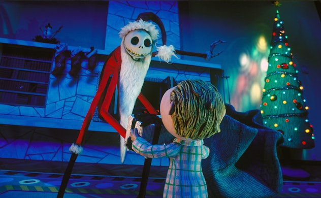 f The Nightmare Before Christmas, Jack Skellington dressed as Santa