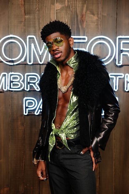 Lil Nas X Gets His Tom Ford Sex Appeal Moment in an Ab-Bearing Look