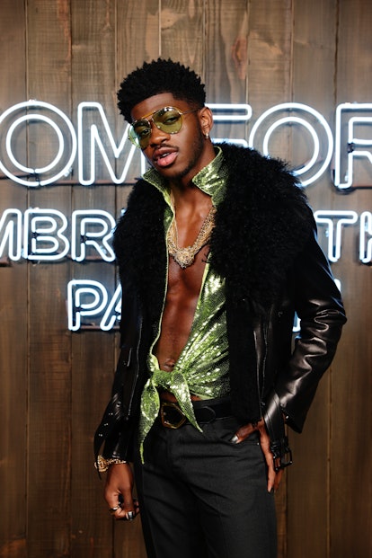 Lil Nas X attending the launch of Tom Ford's Ombré Leather Parfum