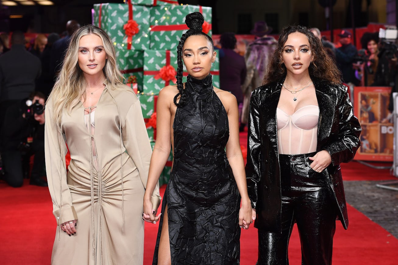 LONDON, ENGLAND - NOVEMBER 30: (L-R) Perrie Edwards, Leigh-Anne Pinnock and Jade Thirlwall of Little...