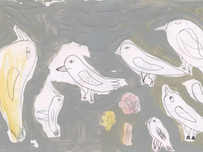 Birds painting.