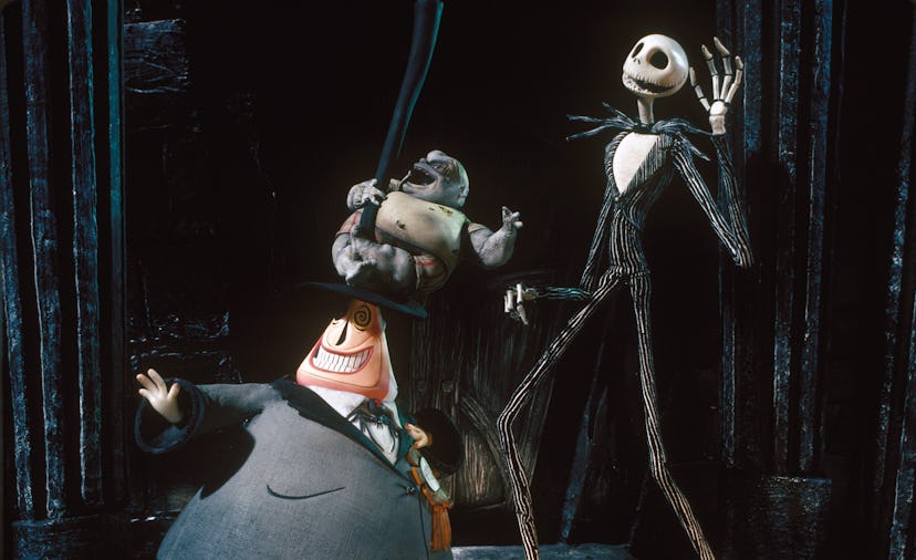 The mayor and Jack Skellington from  The Nightmare Before Christmas