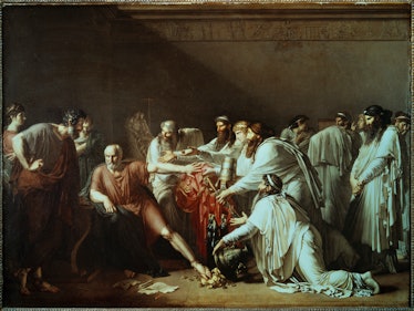 Girodet Trioson  ( 1767-1824 ) Hippocrates refusing the presents d Artaxerxes (Artaxerces) (oil on c...