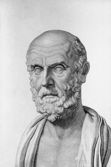 (Original Caption) This is a portrait of Hippocrates, ca. 460-370 B.C., the famous Greek physician.