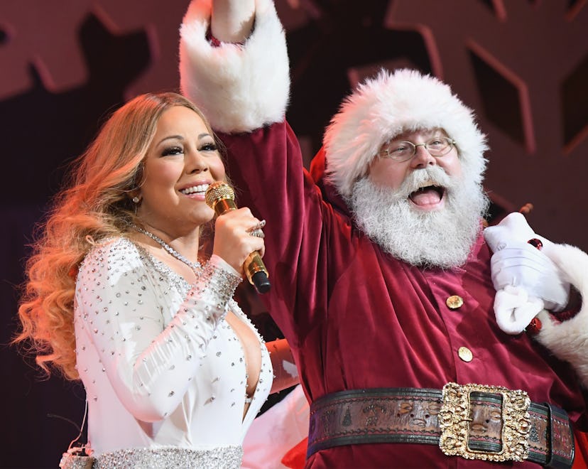 NEW YORK, NY - DECEMBER 05:  Mariah Carey performs during the opening show of Mariah Carey: All I Wa...