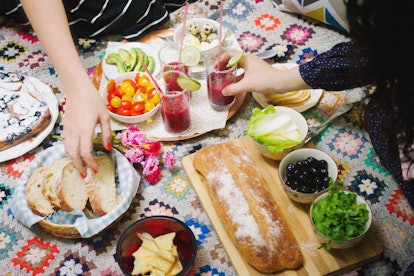 Things to do for your 20th birthday include an indoor picnic, especially during the winter.
