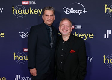 Lou Mirabal and Marc Shaiman at the Marvel Hawkeye premiere event