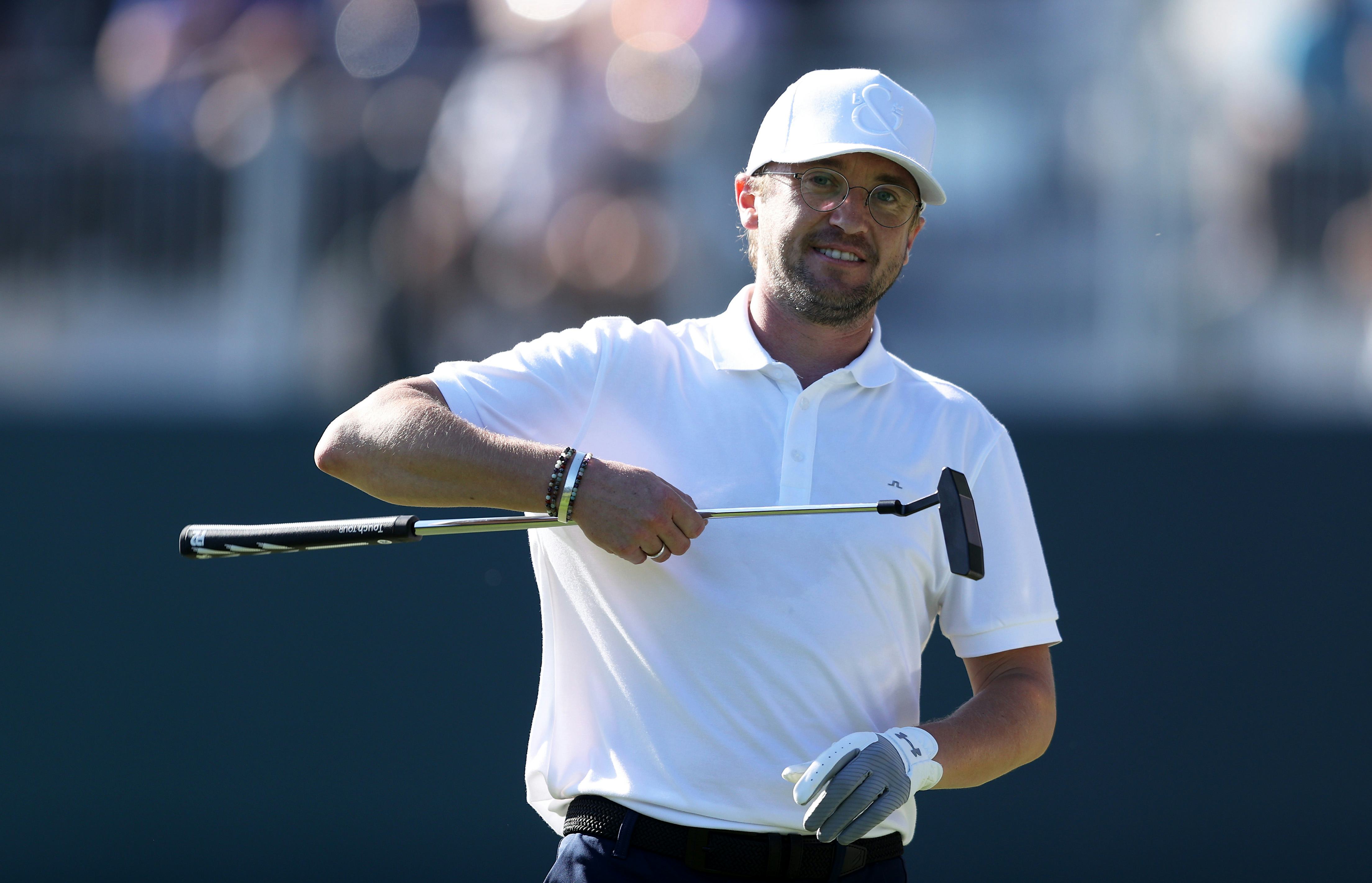 Tom Felton in September 2021 in Virginia Water, England.