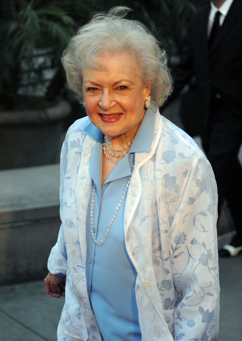 Actress Betty White arrives for the premiere of the "Love N' Dancing" at the Arclight Cinemas in Hol...