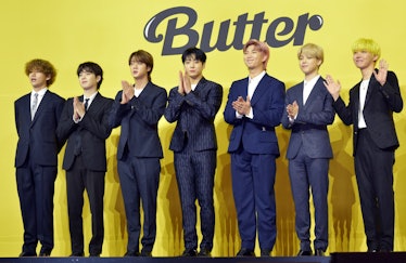 BTS attends a press conference for BTS's new digital single "Butter," and they have new merch droppi...