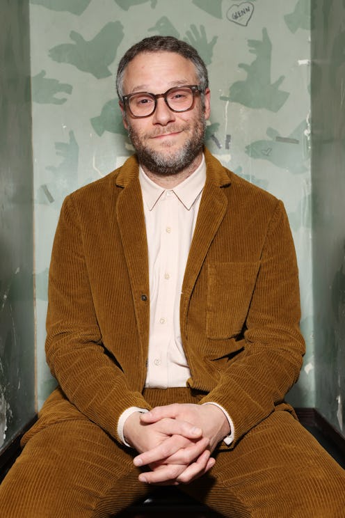 LOS ANGELES, CALIFORNIA - NOVEMBER 14: Seth Rogen attends the Pluto TV Green Room during Vulture Fes...