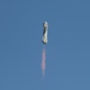 The New Shepard rocket launches on October 13, 2021, from the West Texas region, 25 miles (40kms) no...