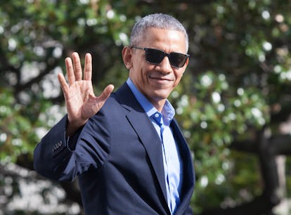 Barack Obama dressed as Santa to surprise patients at a children's hospital for Christmas.