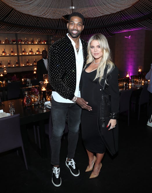 Tristan Thompson and Khloe Kardashian during their relationship, before the arrival of his third bab...