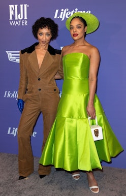 Ruth Negga and Tessa Thompson at 'The Hollywood Reporter' Women In Entertainment Gala 2021
