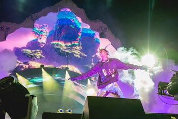 HOUSTON, TEXAS - NOVEMBER 05: Travis Scott performs onstage during the third annual Astroworld Festi...