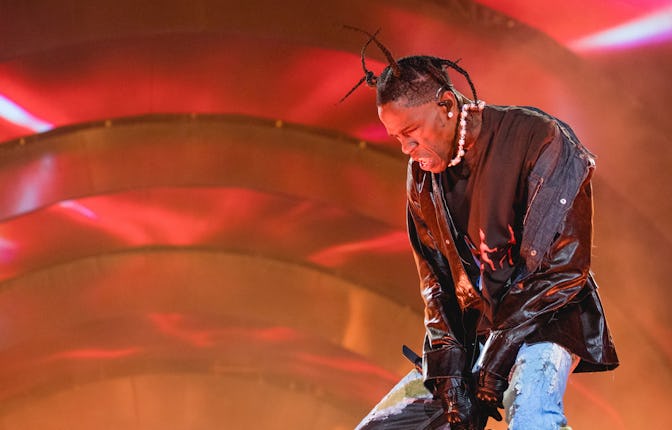 HOUSTON, TEXAS - NOVEMBER 05: Travis Scott performs onstage during the third annual Astroworld Festi...