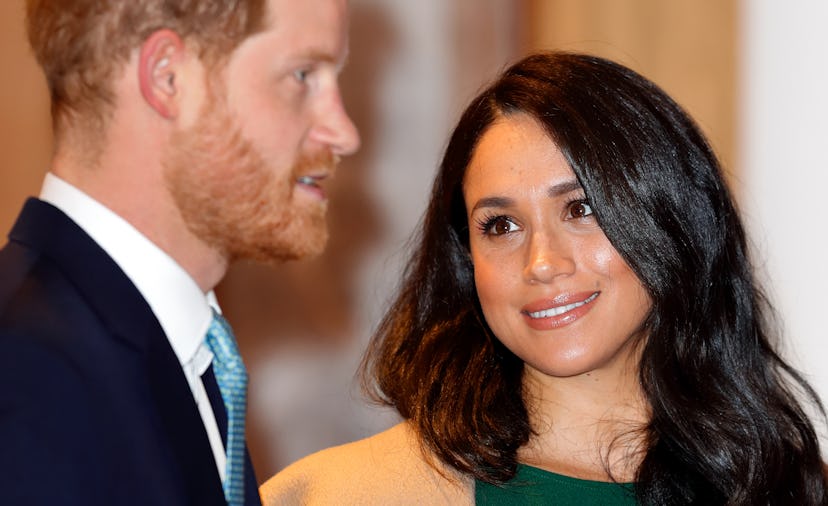 Meghan Markle with Prince Harry in 2019.