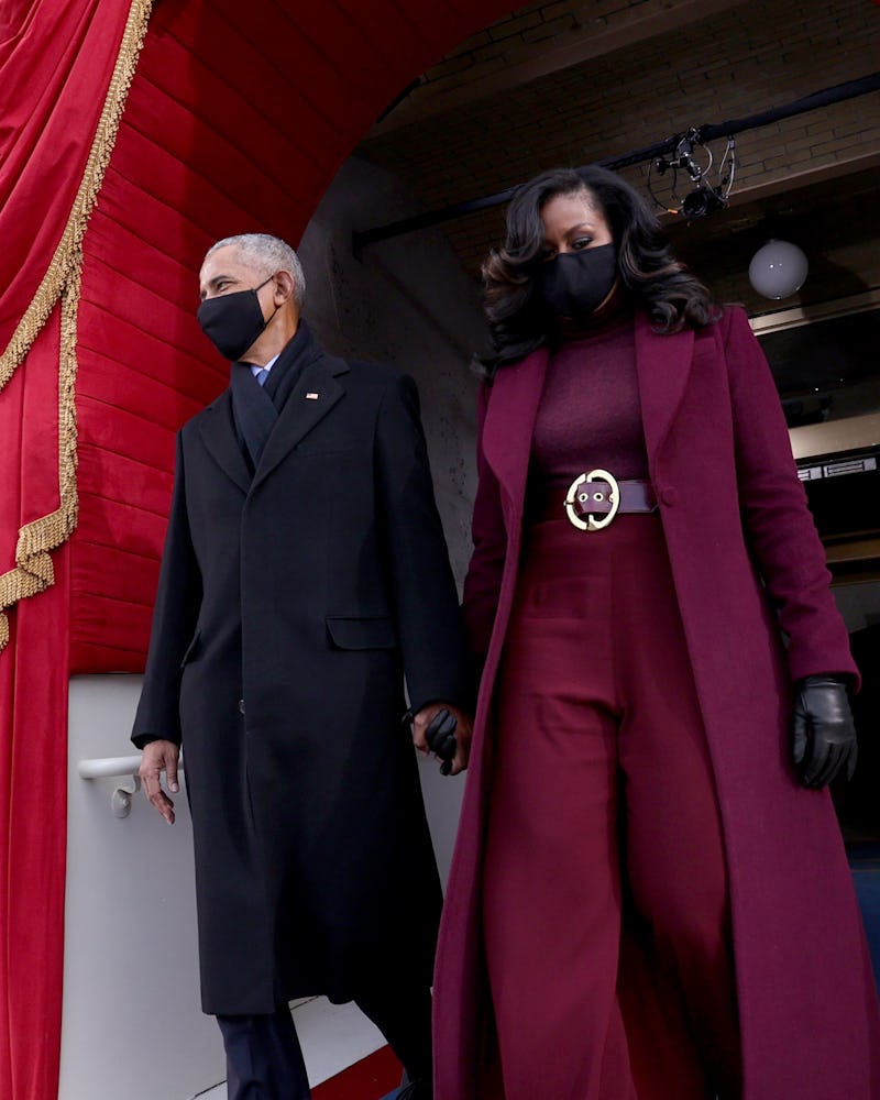 Michelle Obama wearing Sergio Hudson to the 2021 Inauguration.