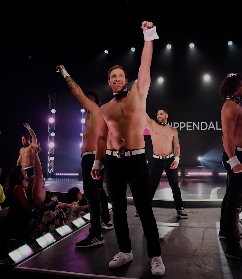 Chippendales dancers smiling