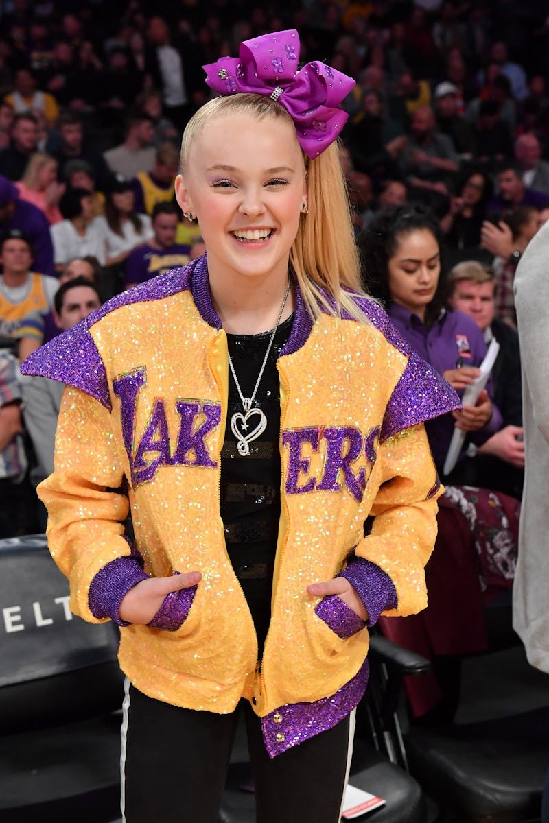 JoJo Siwa at a Lakers basketball game