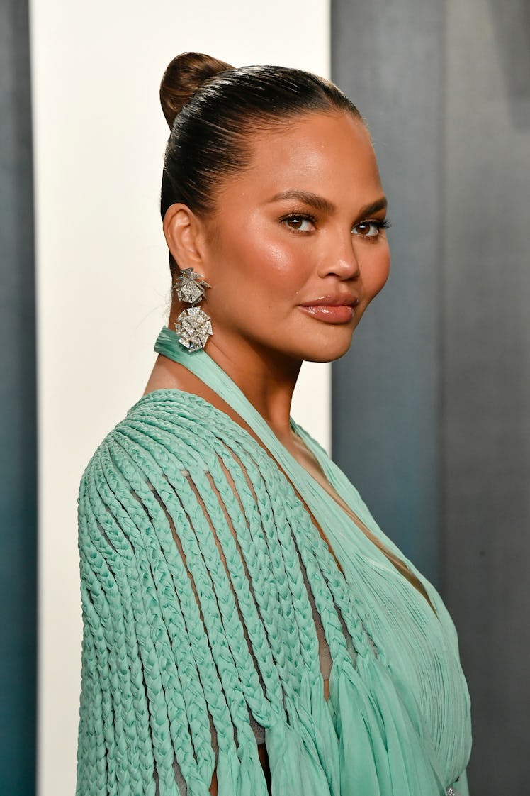 Chrissy Teigen attends the Vanity Fair Oscars party.