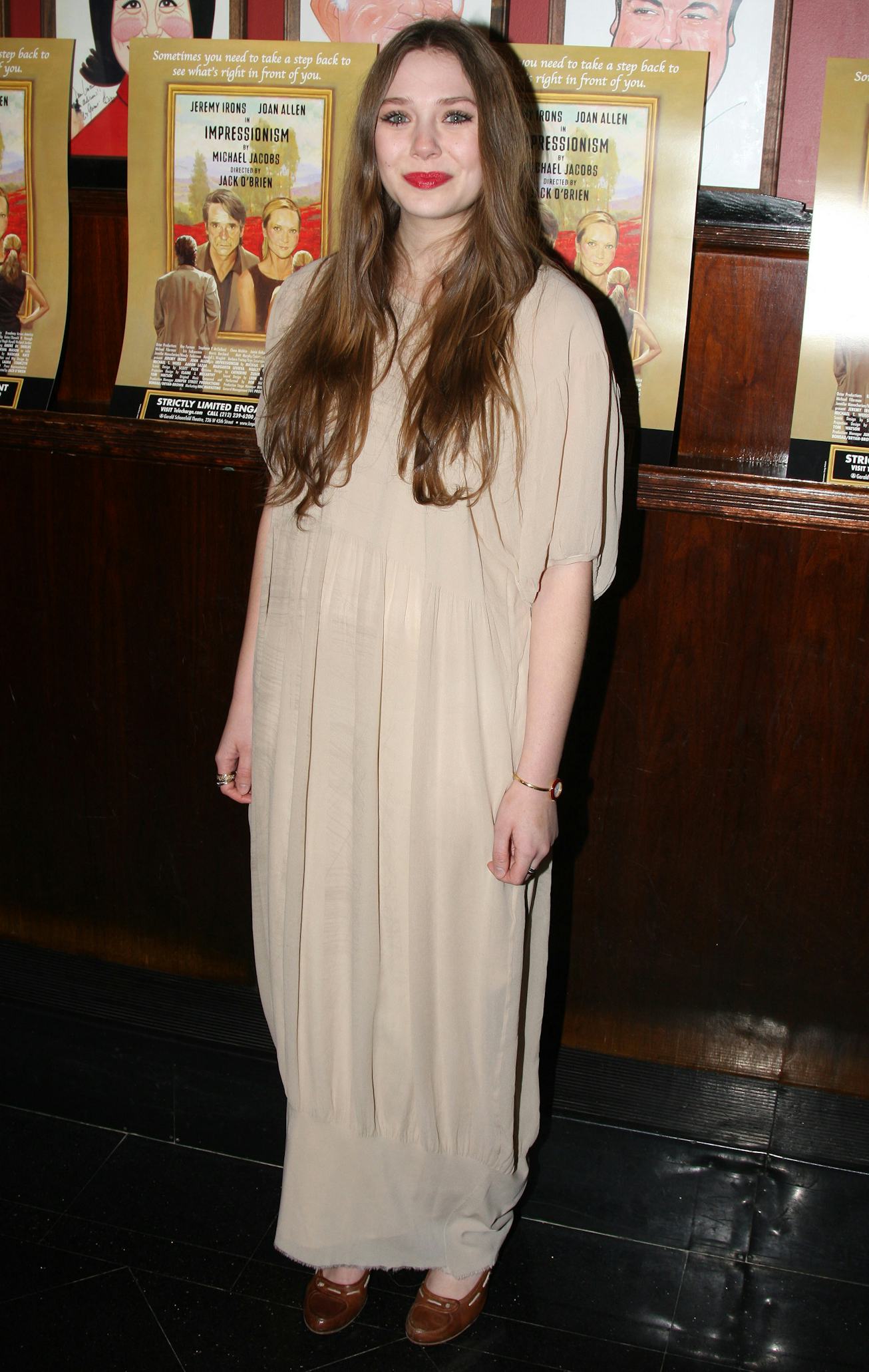 Elizabeth Olsen at the 2009 Impressionism Broadway Opening Night after-party