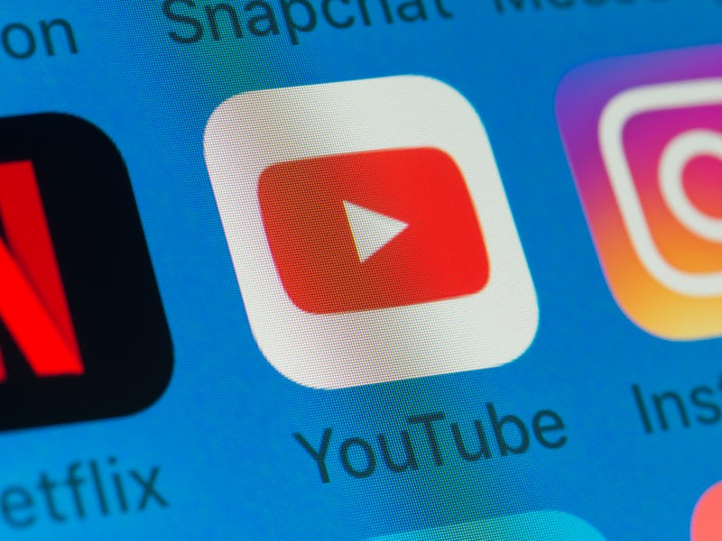 A screencap of YouTube TV is shown on a smartphone.