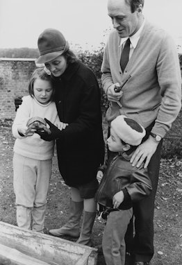 Roald Dahl with his family