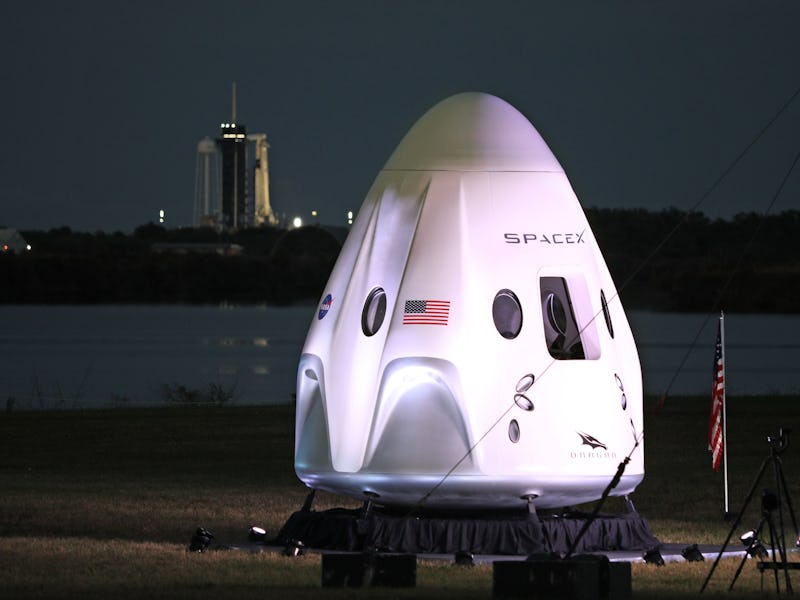 SpaceX Crew Dragon space capsule.