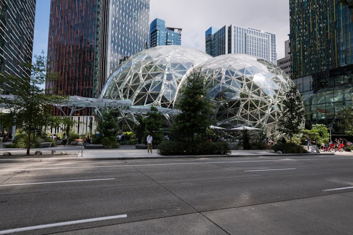 Amazon's Spheres are three conservatories that comprise part of its Seattle headquarters.