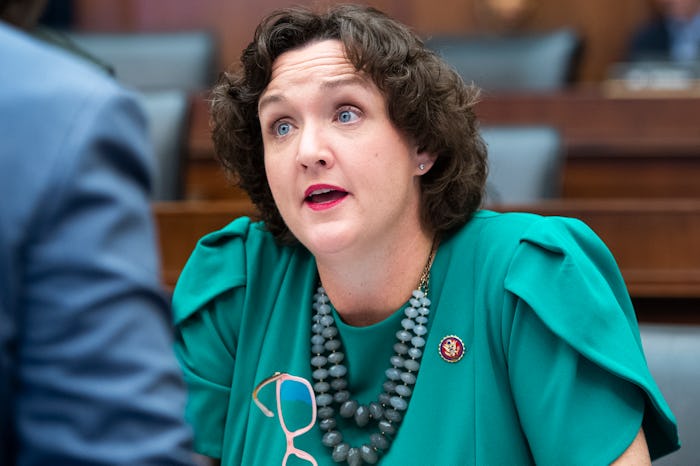 Representative Katie Porter of California discusses Alexandria Ocasio-Cortez seeking shelter in Port...