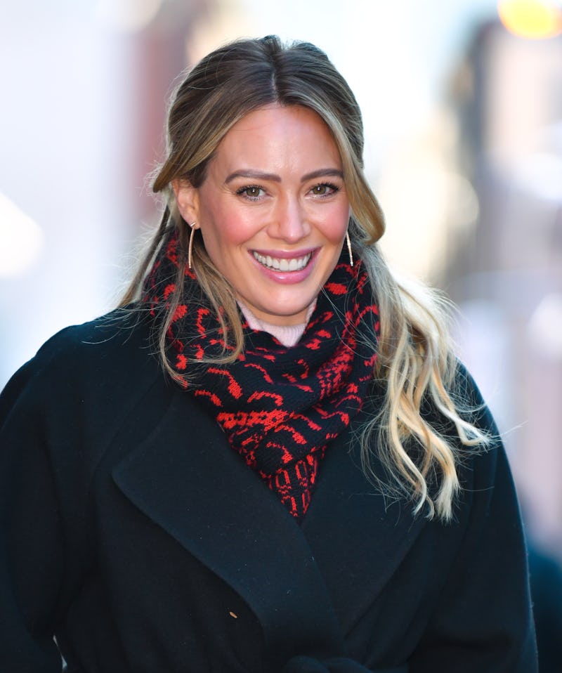 Hilary Duff has new blue hair.