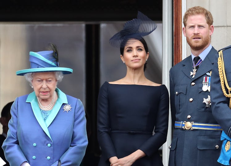The Queen with Meghan Markle and Prince Harry