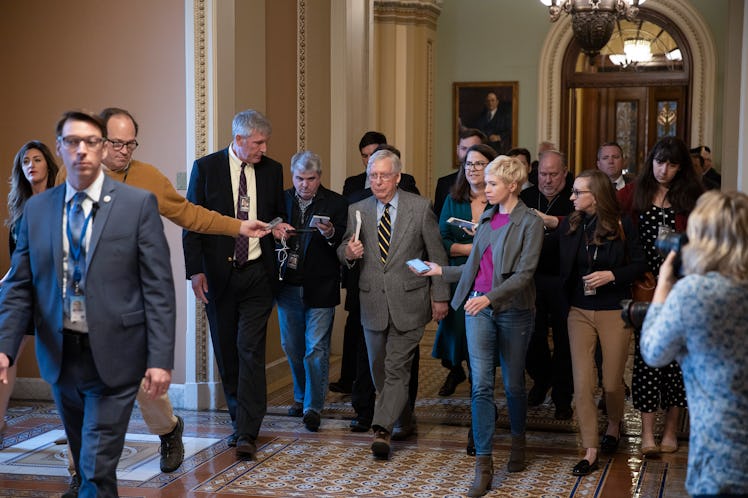 Then-Majority Leader Mitch McConnell, part of the 116th Congress that the team was researching.