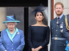 The Queen, Meghan Markle, and Prince Harry
