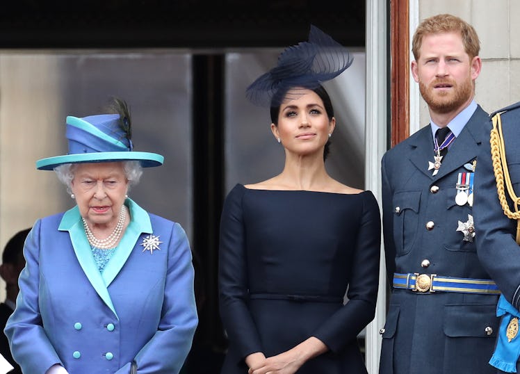 The Queen, Meghan Markle, and Prince Harry